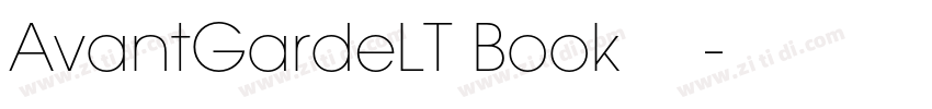 AvantGardeLT Book 粗体字体转换